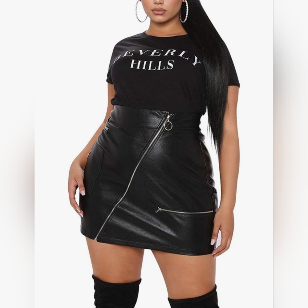 Zipper Detail Mini Skirt (DS203)